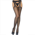 LEG AVENUE - Transparente strømper med hofteholder