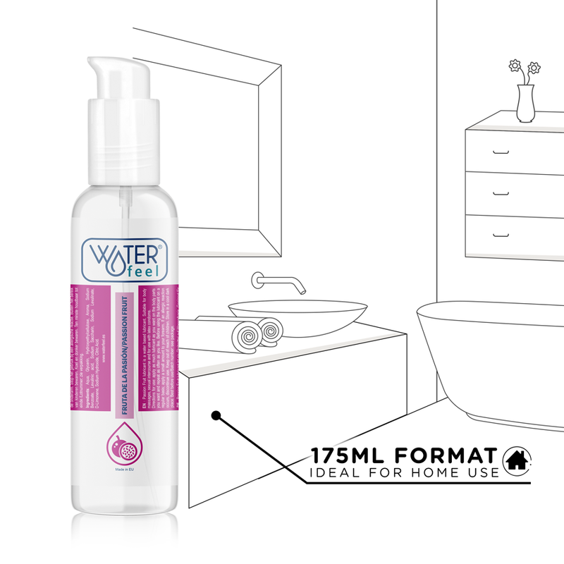 WATERFEEL - Vannbasert glidemiddel med smak Pasjonsfrukt 175 ml