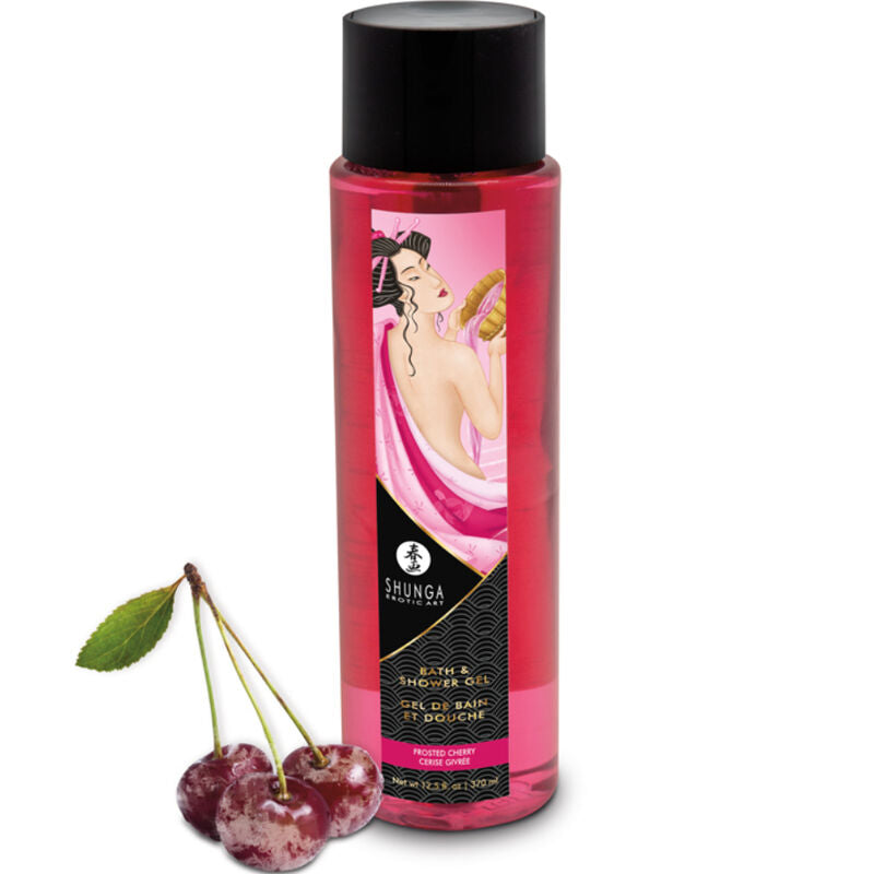 SHUNGA - Bade- og dusjgelé Frostet kirsebær 370 ml