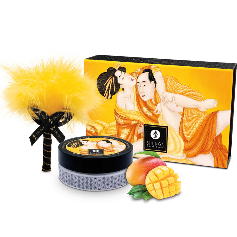 SHUNGA - Spiselig massasjepulver-sett Mango