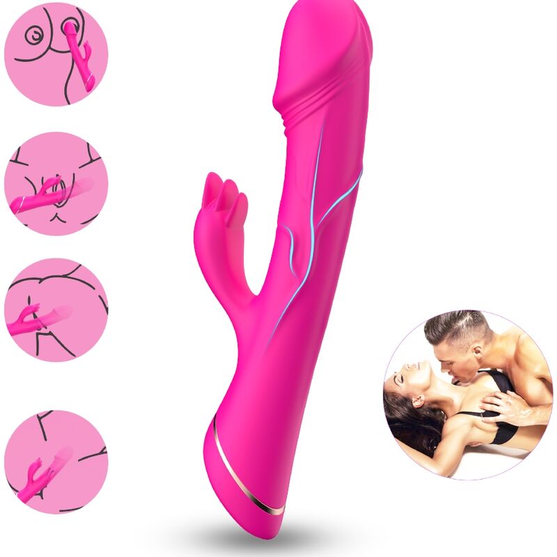 ARMONY - Rabbitvibrator i silikon Fuchsia