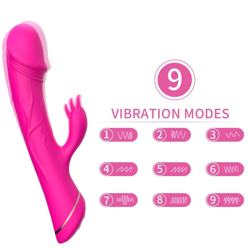 ARMONY - Rabbitvibrator i silikon Fuchsia