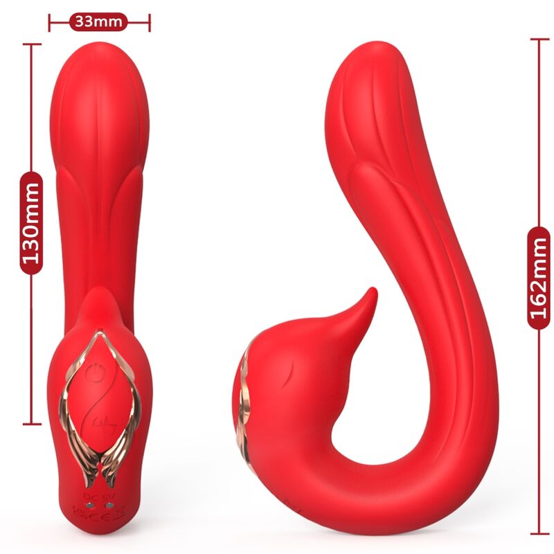 ARMONY - Delfin G-punktsvibrator med varme og slikk