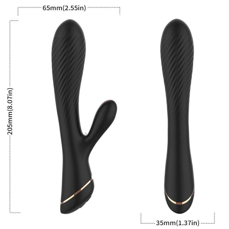 ARMONY - Rabbitvibrator i silikon Sort