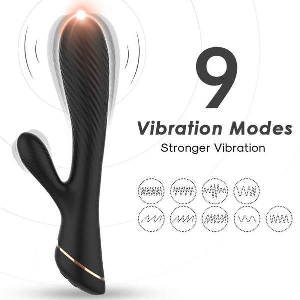 ARMONY - Rabbitvibrator i silikon Sort