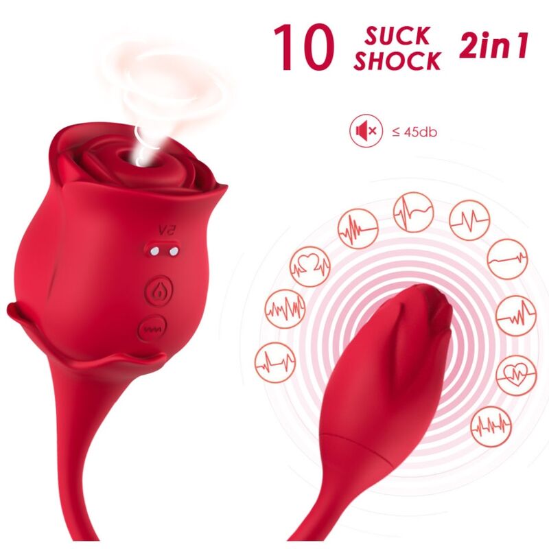 ARMONY - Pink Klitoris-suger og vibrator 10 moduser
