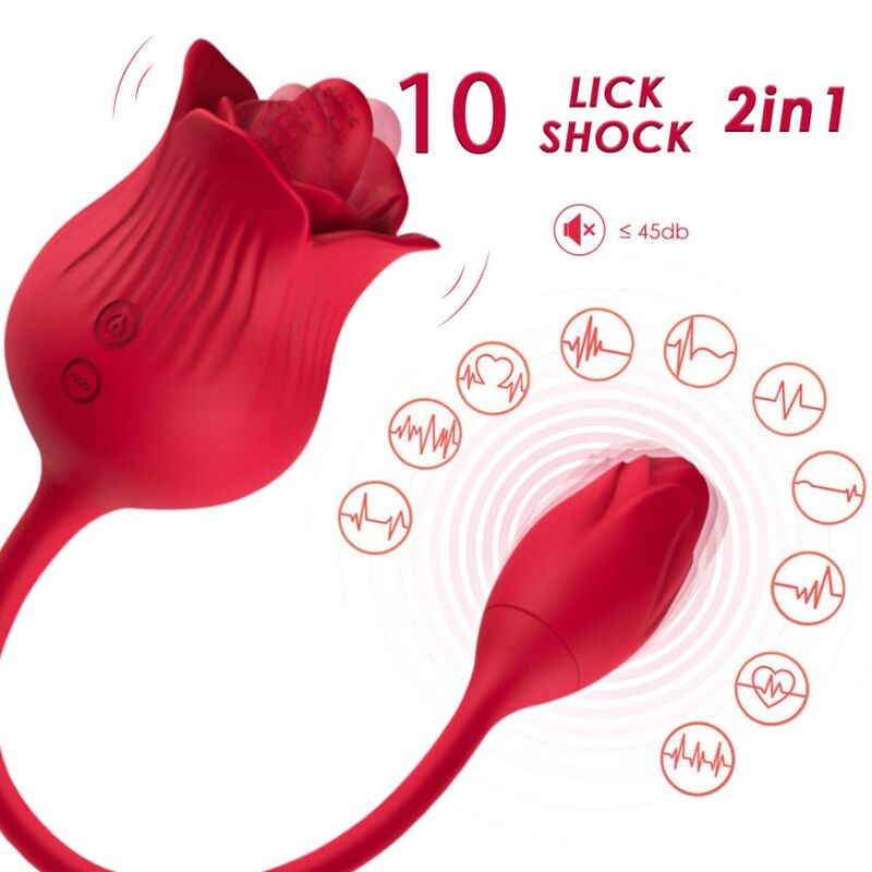 ARMONY - Pink Klitorissuger og Vibrator med Hale 10 moduser