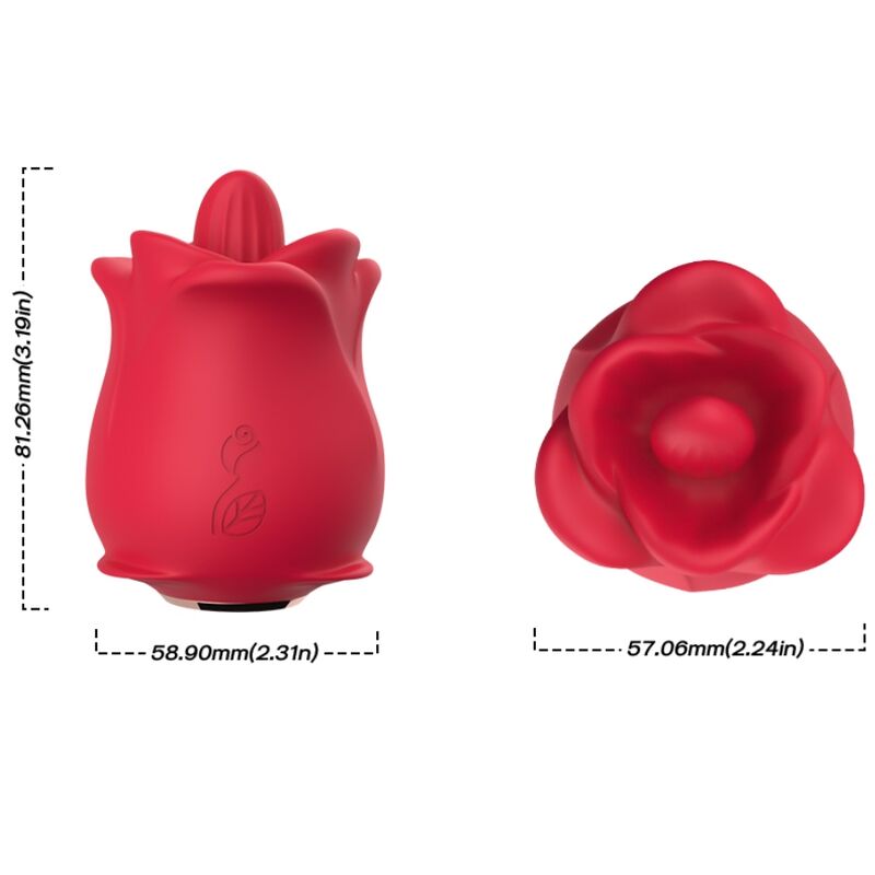 ARMONY - Rose Klitorisstimulator med slikketunge 10 moduser