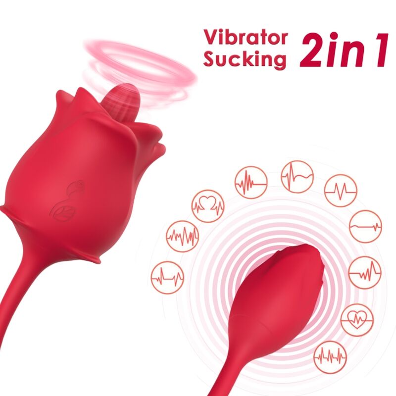 ARMONY - Pink 2-i-1 Klitoris-suger og vibrator 10 moduser