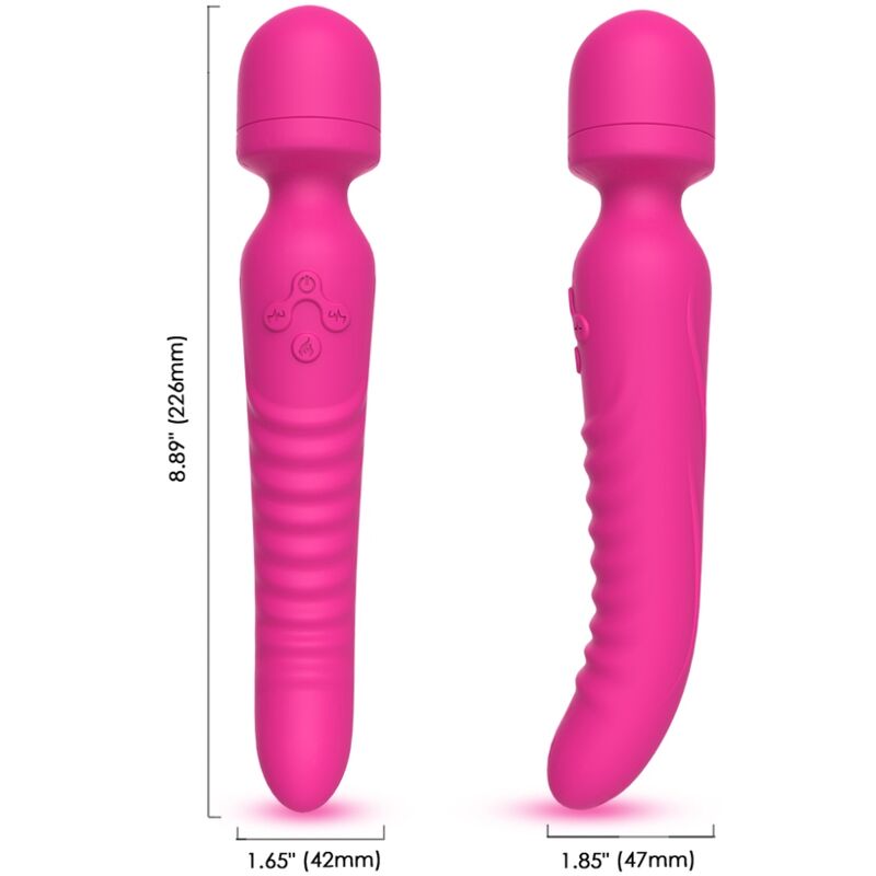 ARMONY - Mission Massasjer og vibrator med varmeeffekt Fuchsia