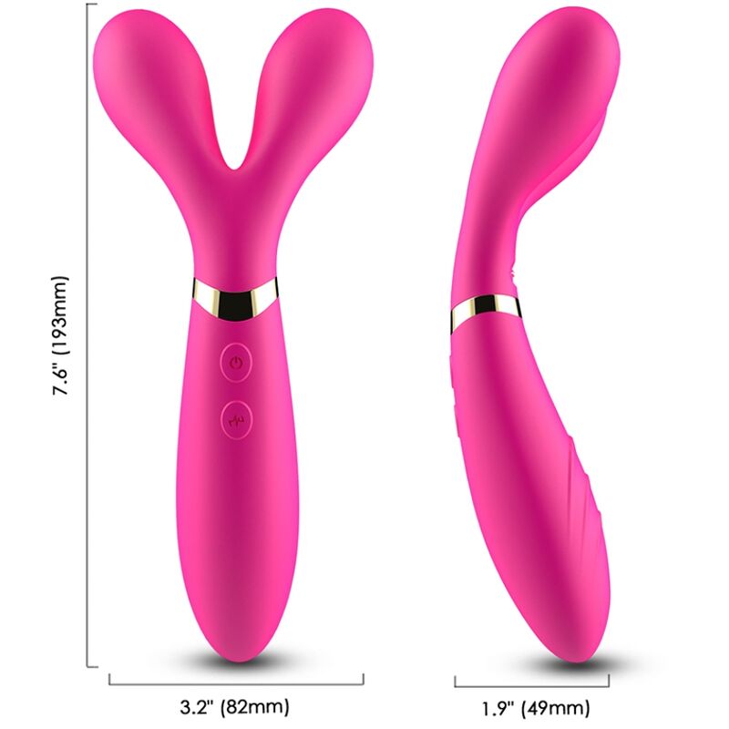 ARMONY - Y-Wand Massasjestav og Vibrator med Dobbelt Hode