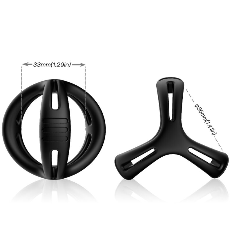 ARMONY - X-Ring Multiposisjon Penis- og pungring Selvlysende