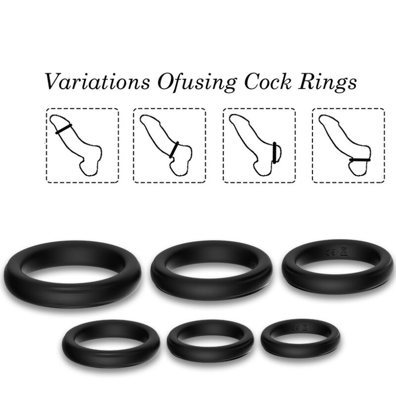 ARMONY - Lock Rings Penisringsett i silikon