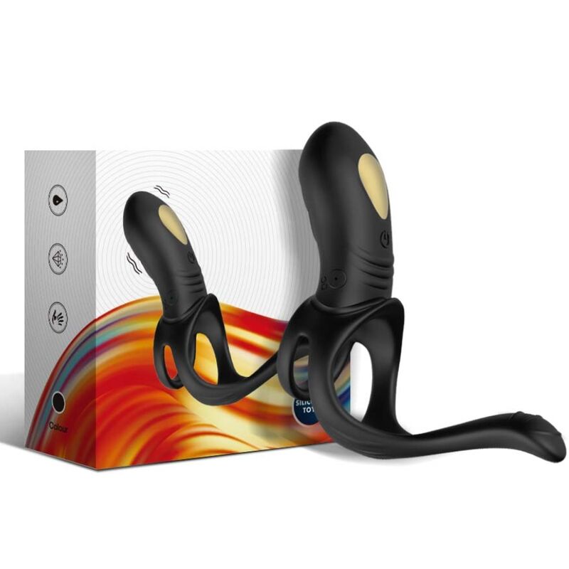 ARMONY - Penisring med Analplugg Sort