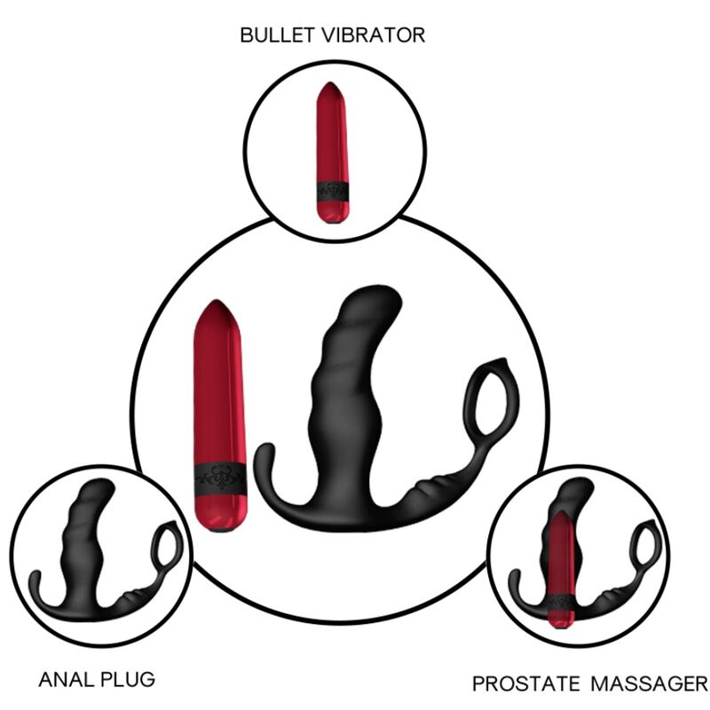 ARMONY - Knight Prostatavibrator med ring og fjernkontroll
