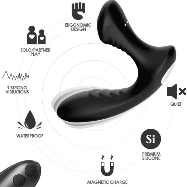 ARMONY - Storm Prostatavibrator med plugg og fjernkontroll