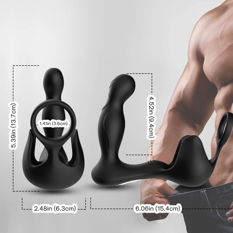 ARMONY - Surround Prostatavibrator med pungstimulator og ring