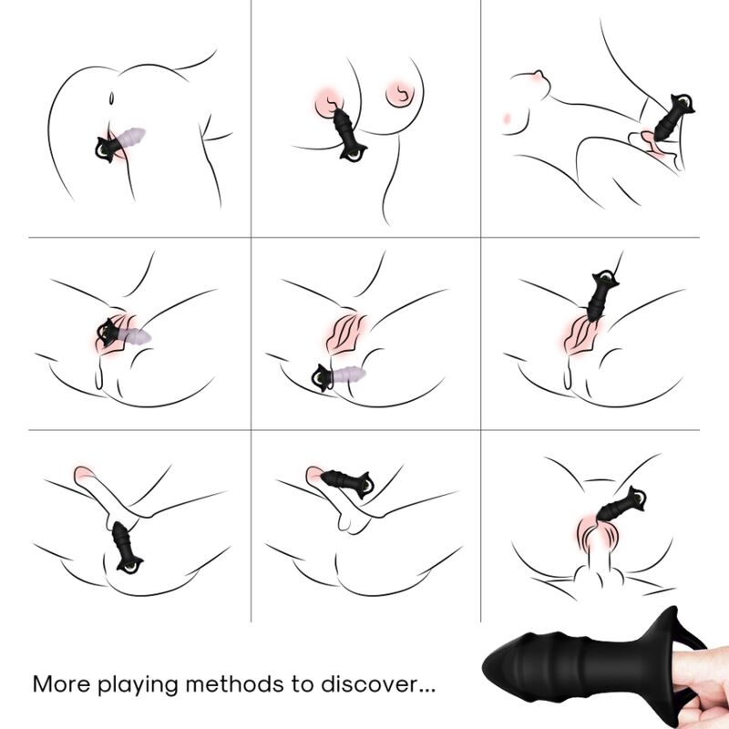 ARMONY - Kylin Finger Vibrator & Analplugg med Fjernkontroll