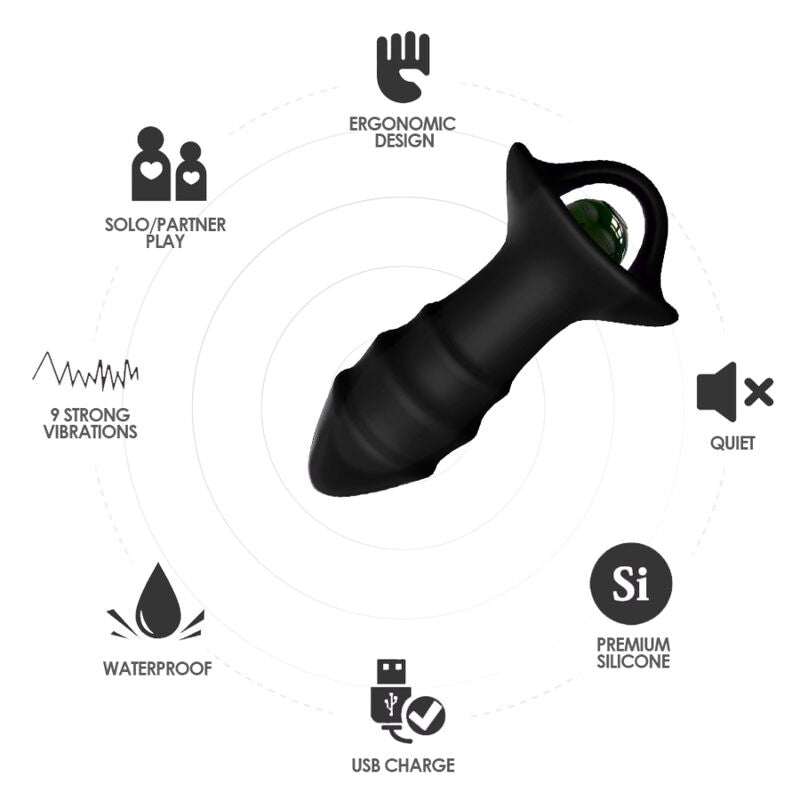 ARMONY - Kylin Finger Vibrator & Analplugg med Fjernkontroll