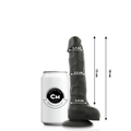 COCK MILLER - Cocksil Realistisk Bøyelig Silikondildo Sort 18 cm