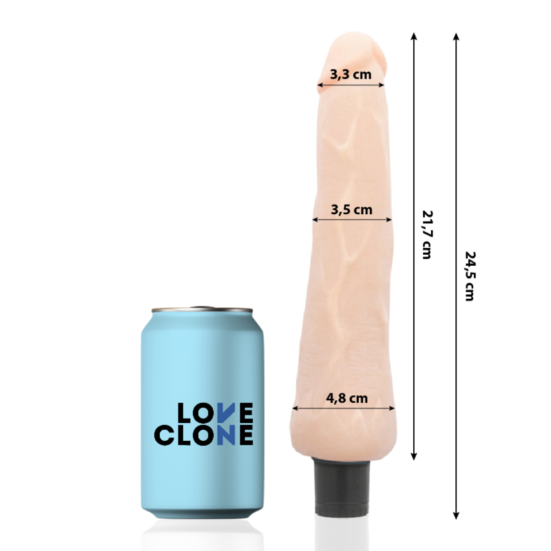 LOVECLONE - Ragnar Selvsmurt Realistisk Vibrator 24,5 cm