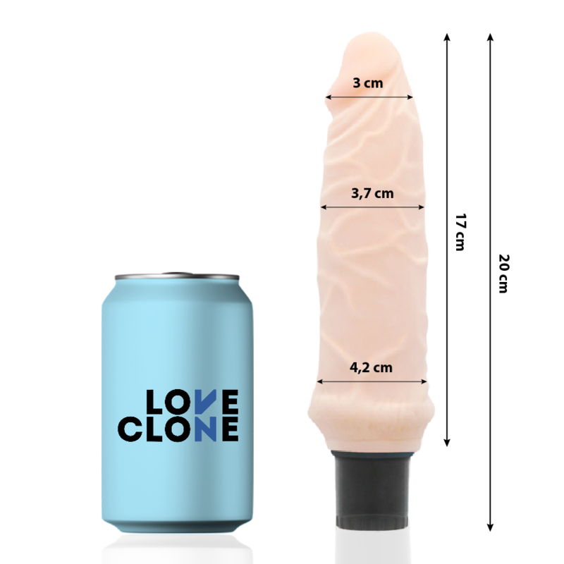 LOVECLONE - Ivar Selvsmurt Realistisk Vibrator 20 cm
