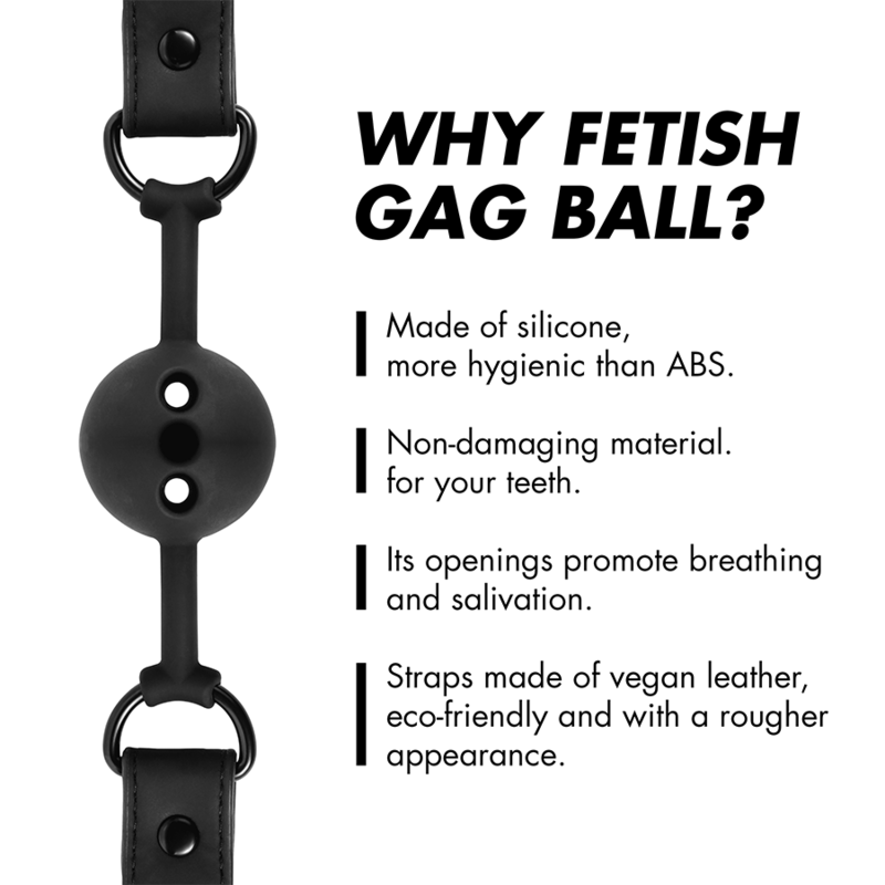 FETISH SUBMISSIVE BONDAGE - Pustende Ball-gag i Silikon