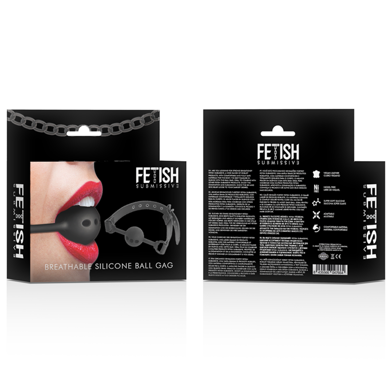 FETISH SUBMISSIVE BONDAGE - Pustende Ball-gag i Silikon