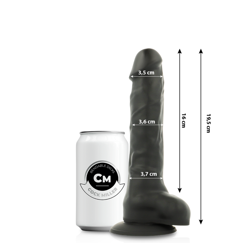COCK MILLER - Realistisk bøyelig dildo 19,5 cm
