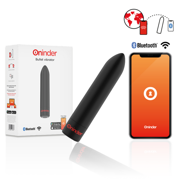 ONINDER - Berlin App-styrt Bullet-vibrator Sort 9 Modi