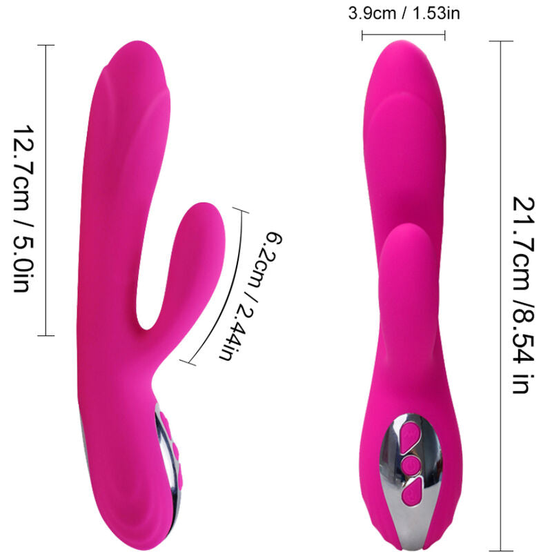 ARMONY - Fleksibel vibrator med klitorisstimulator og varme