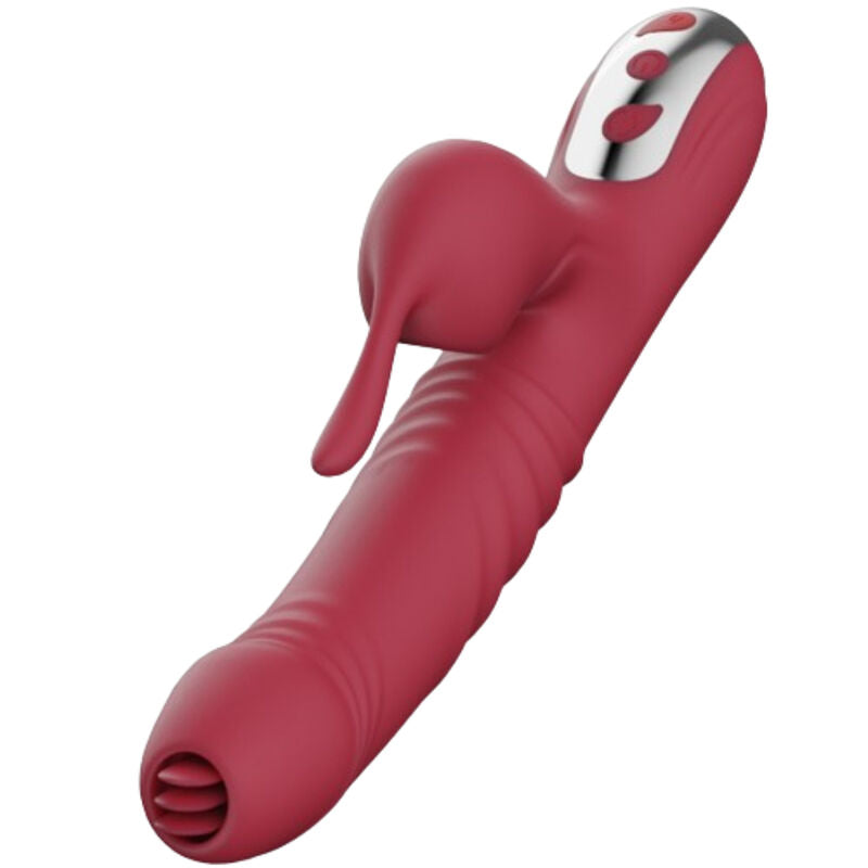 ARMONY - Suck Lufttrykksvibrator med sug & tunge Burgunder