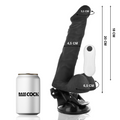 BASECOCK - Realistisk Bøyelig Vibrator med Fjernkontroll Sort 20 cm