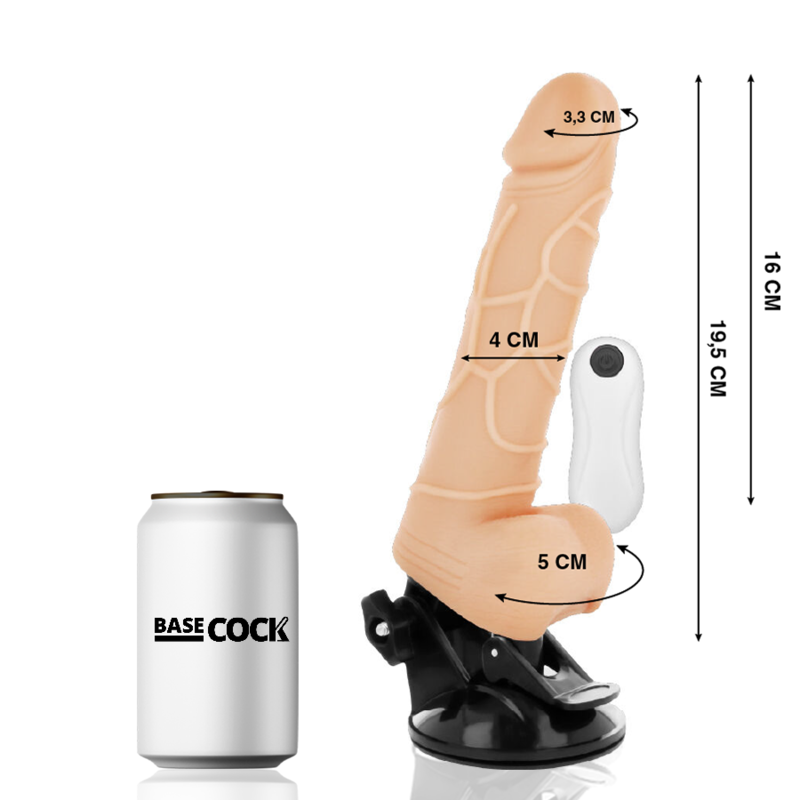 BASECOCK - Vibrator Naturell 19,5 cm