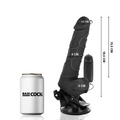 BASECOCK - Vibrator Sort 18,5 cm