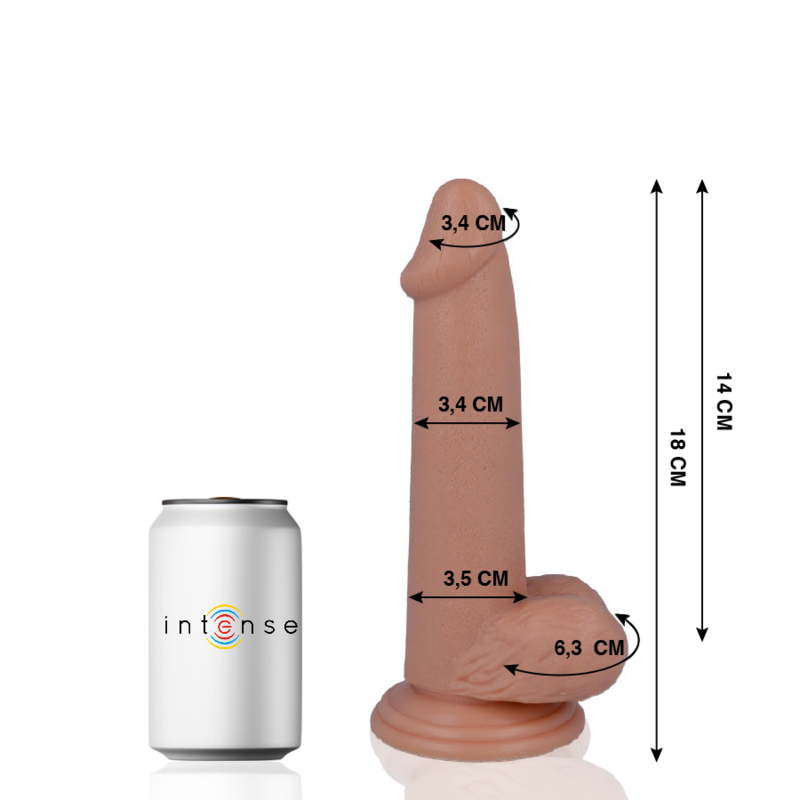 Mr Intense - Realistisk dildo 18,0 cm