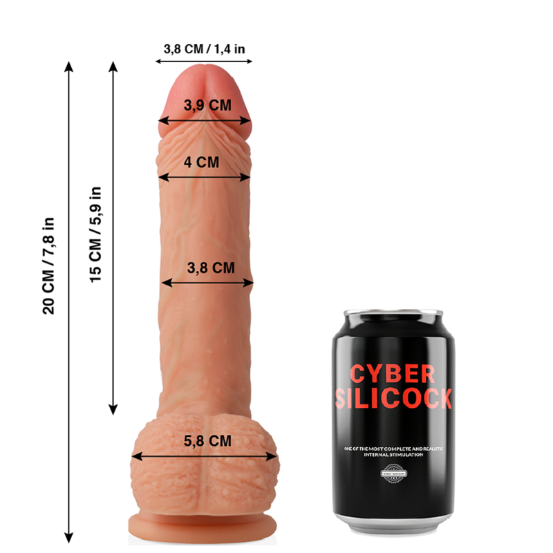 CYBER SILICOCK - Freeman Ultrarealistisk dildo 20 cm