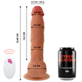 CYBER SILICOCK - Master Ben Realistisk Vibrator med Fjernkontroll 23,88 cm