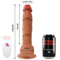 CYBER SILICOCK - Mr John Realistisk Vibrator med Fjernkontroll 23,88 cm