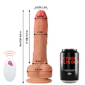 CYBER SILICOCK - Mr Rick Realistisk Vibrator med Fjernkontroll 20,9 cm