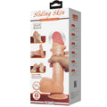 PRETTY LOVE - Sliding Skin Vibrerende Realistisk Dildo med Fjernkontroll Hud 21,8 cm