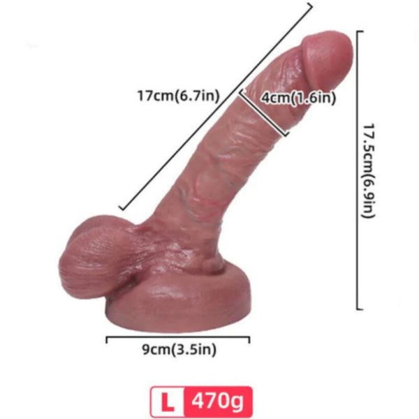 ARMONY - Realistisk dildo i flytende silikon 17 cm