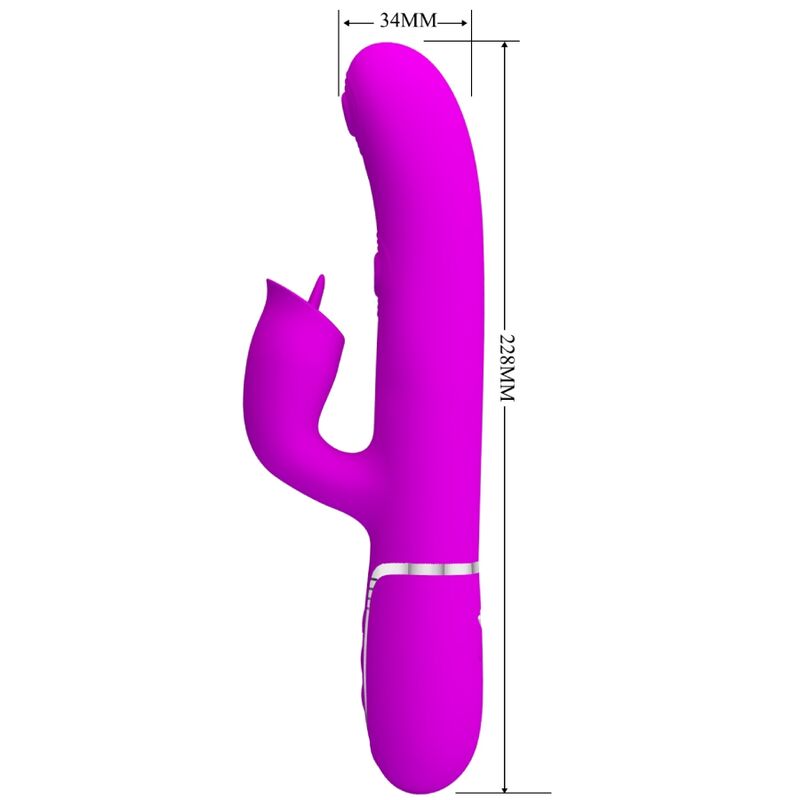 PRETTY LOVE - Rabbitvibrator med slikkefunksjon