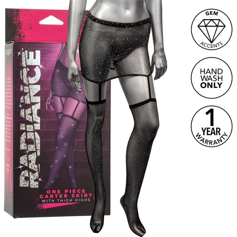 CALEXOTICS - Radiance Minisk jørt med hofteholder og hold-ups