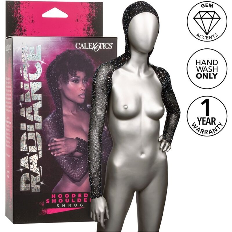 CALEXOTICS - Radiance Body med hette og rhinestones