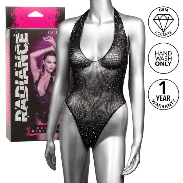 CALEXOTICS - Radiance Deep V Body med rhinestones