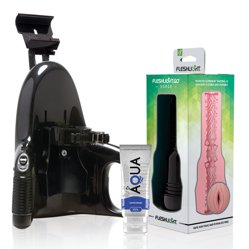 FLESHLIGHT - Go Pink Lady Surge vagina + Universal Launch + Aqua glidemiddel 50 ml