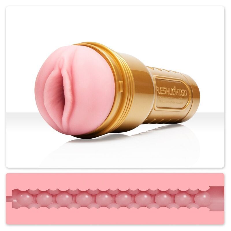 Fleshlight Stamina Go Lady Masturbator + Universal Launch + Glidemiddel 50 ml