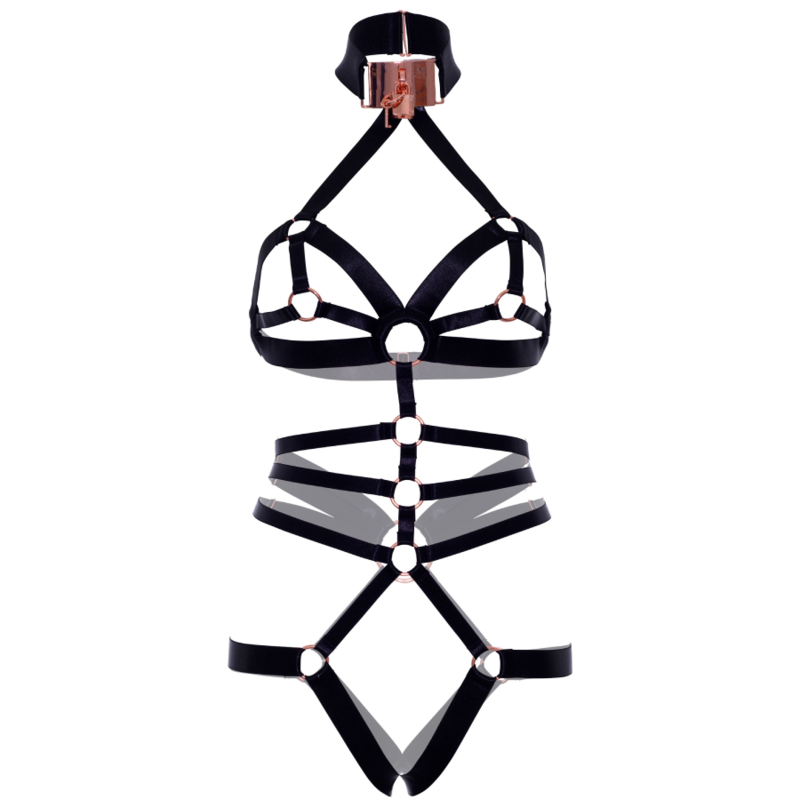 LEG AVENUE - Body-Harness med Åpen Skritt