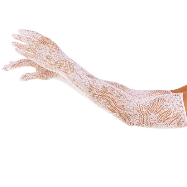LEG AVENUE - Blomstrete Operahansker i Netting